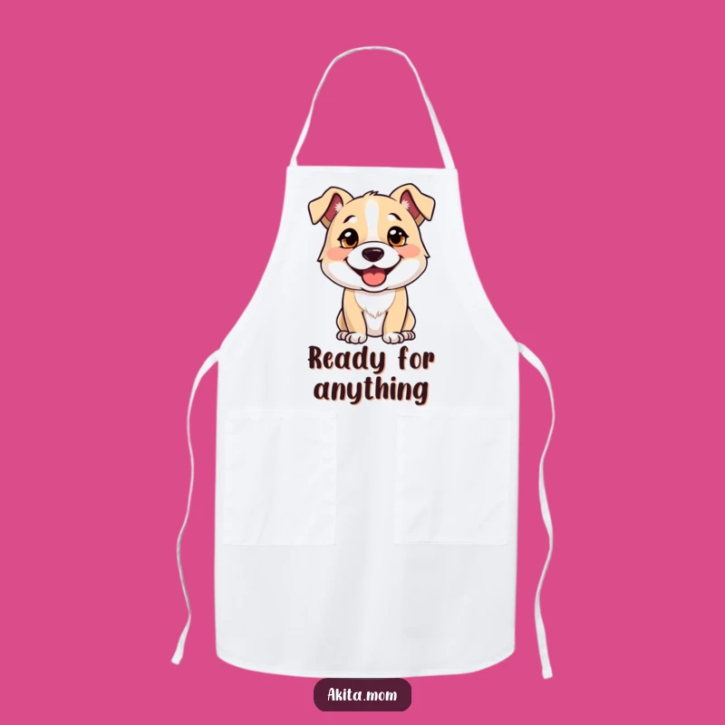 Funny Alert Dog Apron: Strong, Happy Chef Pup - Great Kitchen Gift