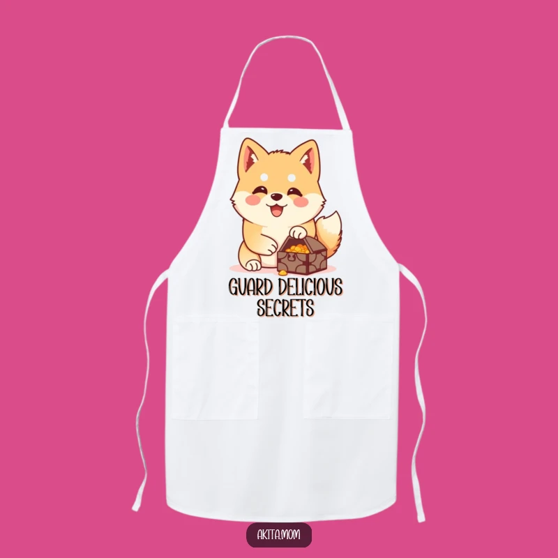 Funny Akita Treasure Guardian Apron: Guard Your Kitchen Creations