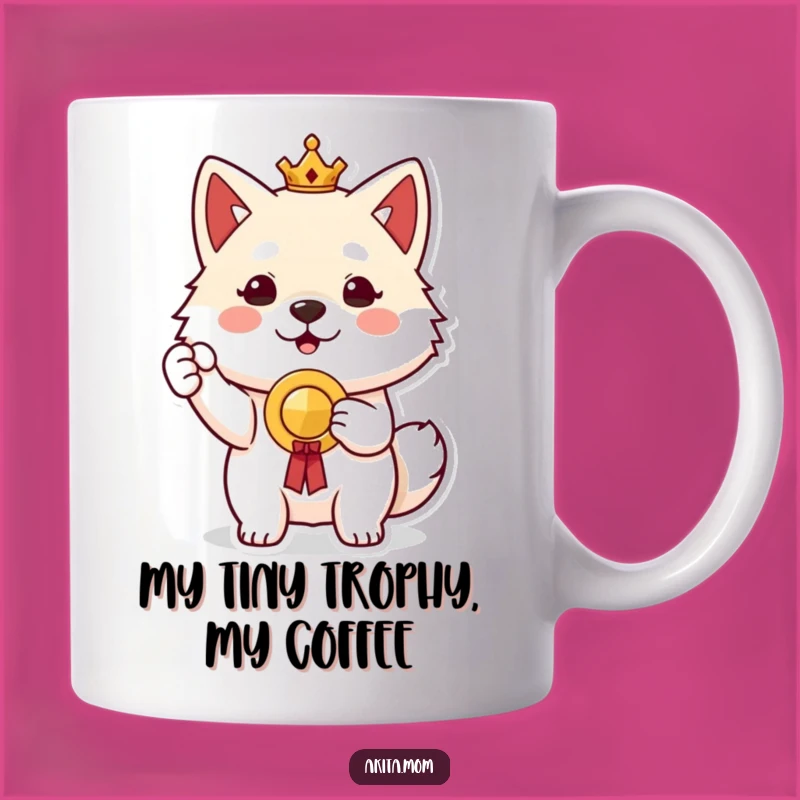 Proud Akita Prize Mug: Celebratory Dog Gift for Achievers