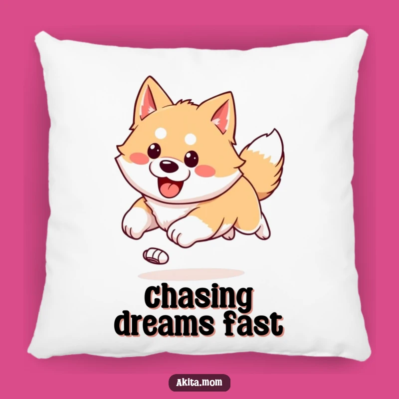 Comfy Funny Kawaii Akita Pillow: Hugs of Energy, Perfect Funny Gift!