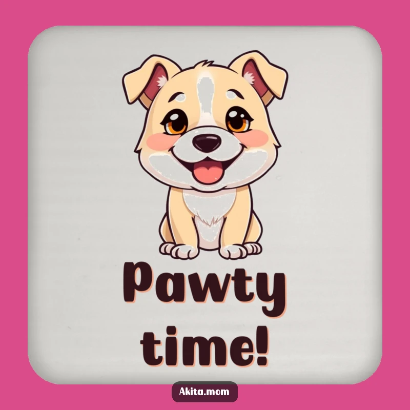 Funny Alert Dog Coaster: Strong, Happy Pup Protection - Cute Gift