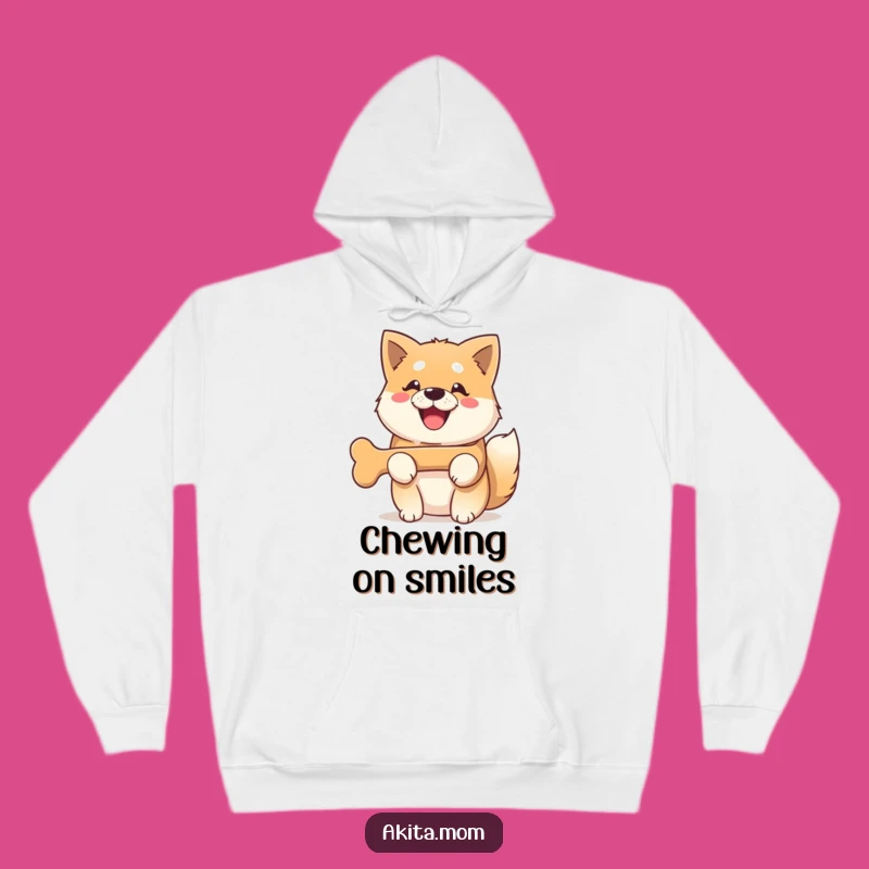 Cozy Funny Kawaii Akita Bone Hoodie: Warmth and Smiles Guaranteed