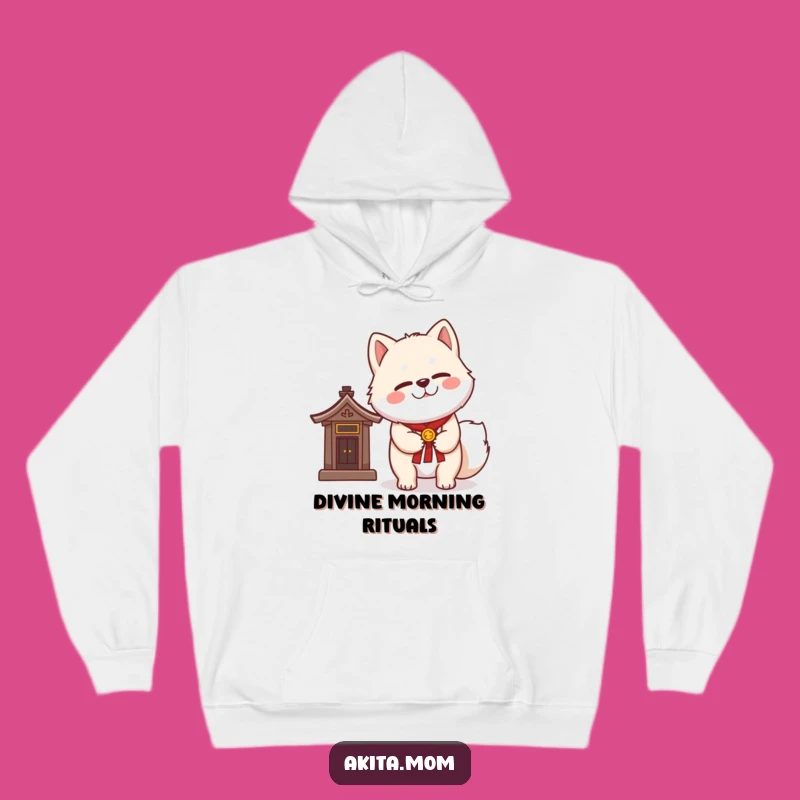 Cozy Funny Kawaii Akita Hoodie: Warmth & Wisdom, Perfect Funny Gift!