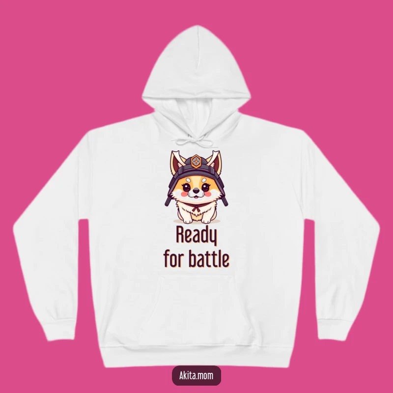 Funny Akita Samurai Hoodie: Cozy Warrior Pup - Awesome Gift