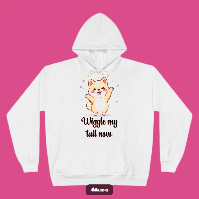 Cozy Funny Kawaii Akita Dance Hoodie: Stay Warm with Happy Akita Vibes