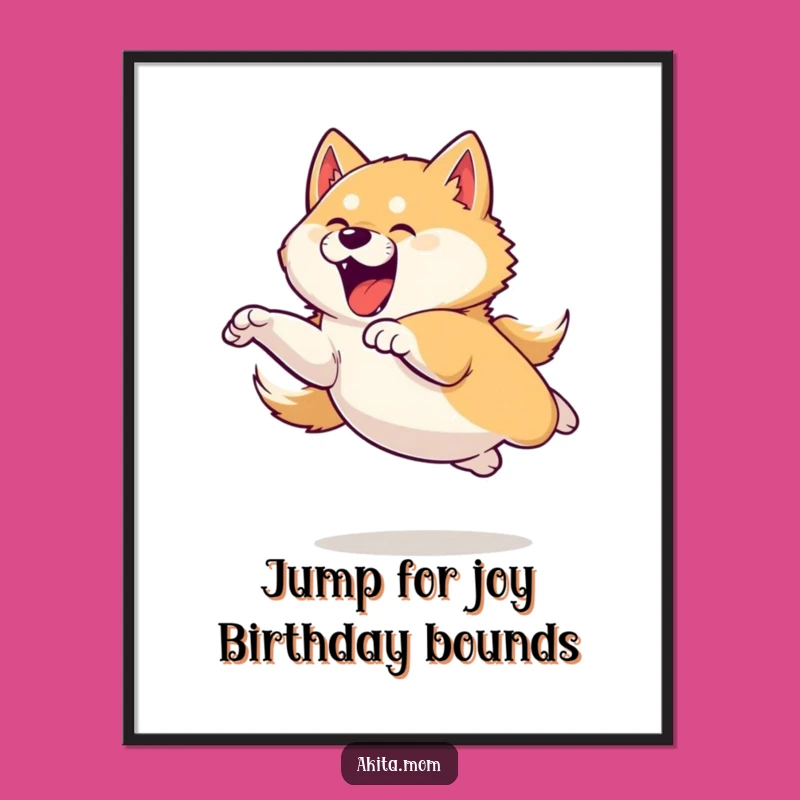 Funny Free Printable Wall Art: Dynamic Akita Decor, Downloadable Art