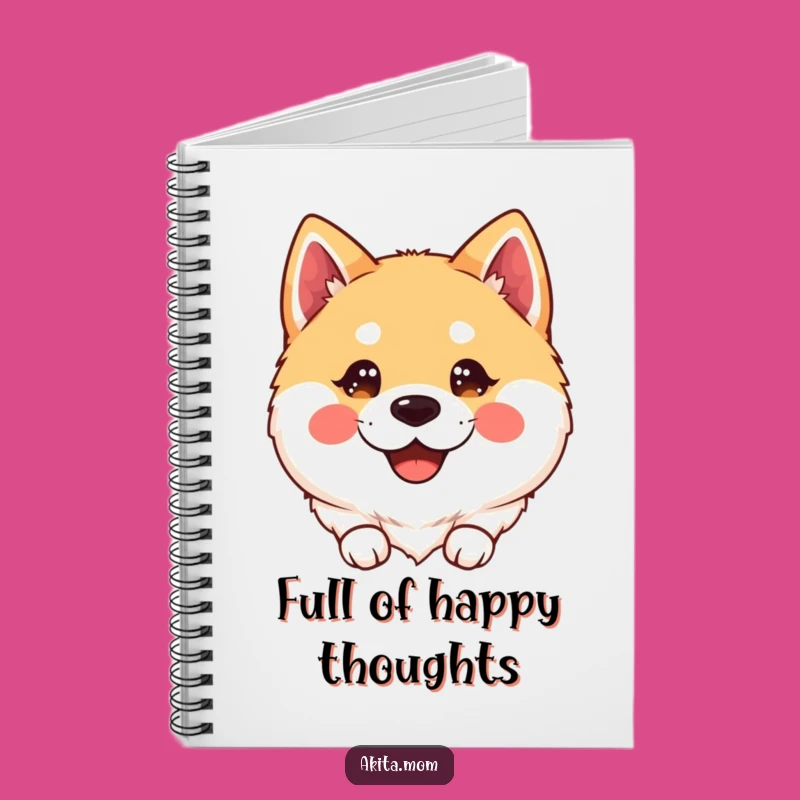 Kawaii Akita Notebook: Cute & Funny Journal for Dog Lovers