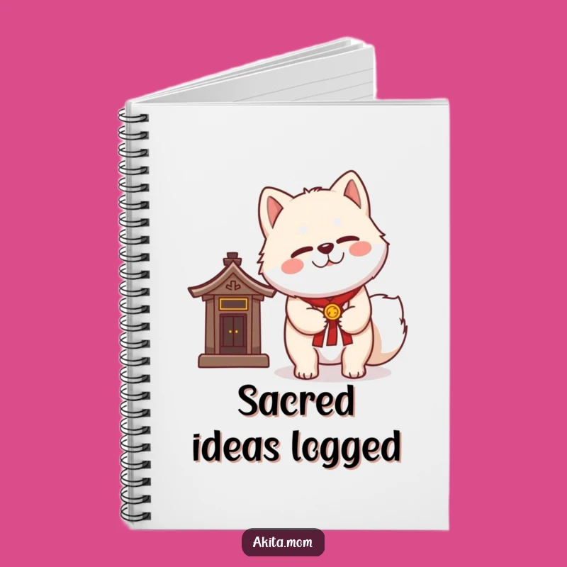 Funny Kawaii Akita Notebook: Jot Down Wisdom, Perfect Funny Gift!