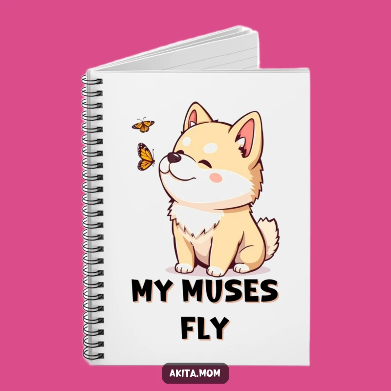 Funny Kawaii Akita Notebook: Jot Down Wonders, Perfect Funny Gift!