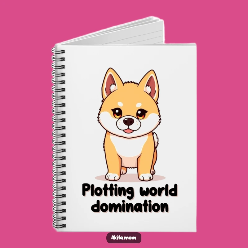 Funny Kawaii Akita Notebook: Proud Dog Journal for Notes