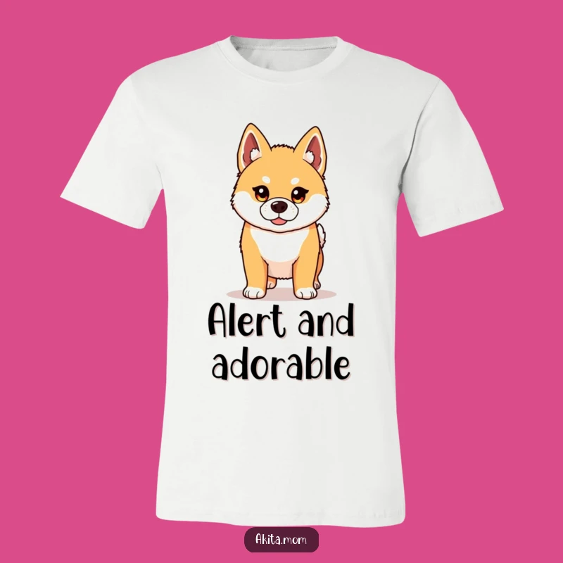Funny Kawaii Akita T-Shirt: Proud & Determined Dog Apparel