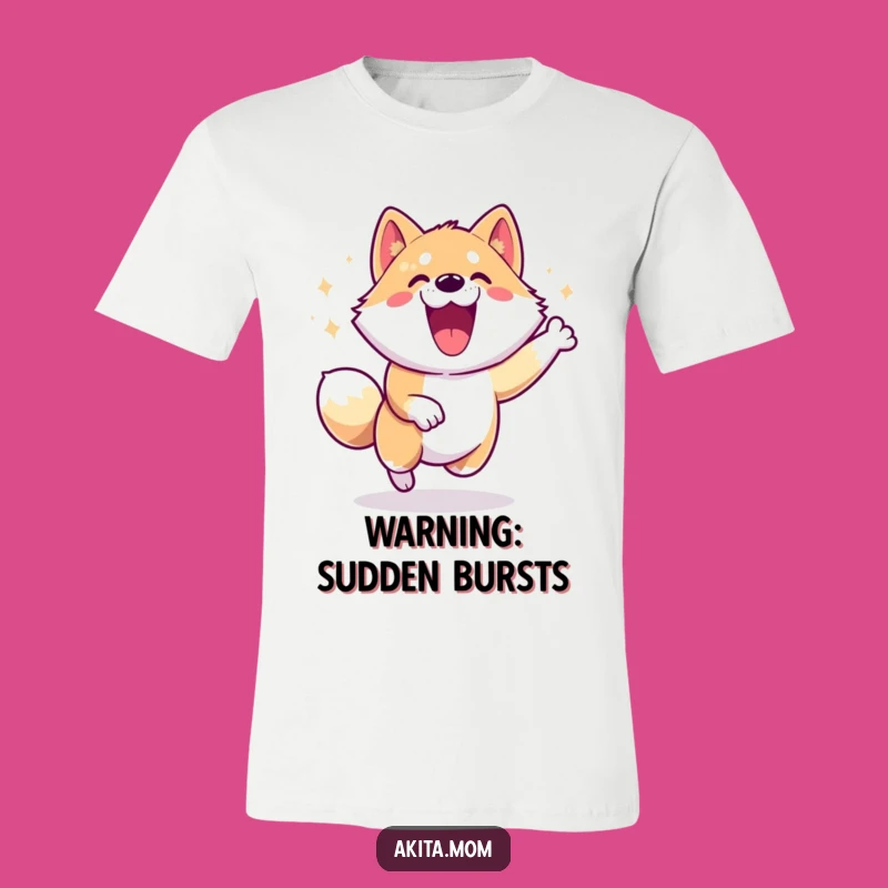 Funny Akita Zoomie T-Shirt: High-Energy Dog Lover Tee