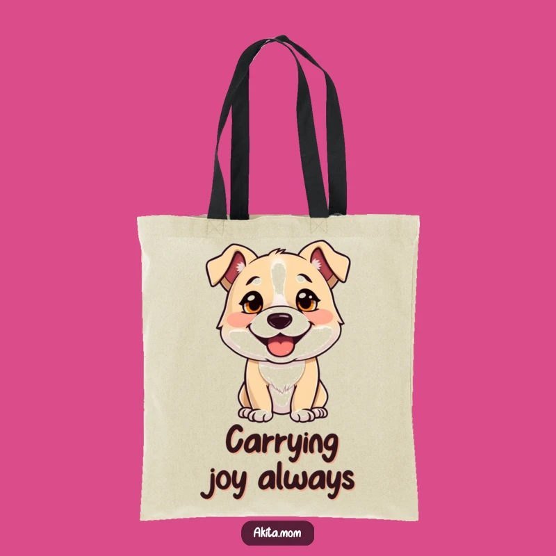 Funny Alert Dog Tote Bag: Strong, Happy Pup Carryall - Ideal Gift