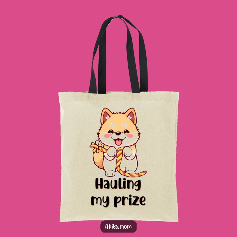 Funny Kawaii Akita Tote Bag: Carry Fun & Style, Ideal Funny Gift!