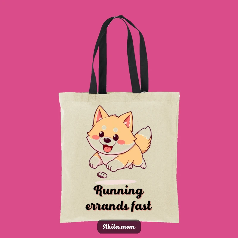 Funny Kawaii Akita Tote Bag: Carry Your Energy, Perfect Funny Gift!